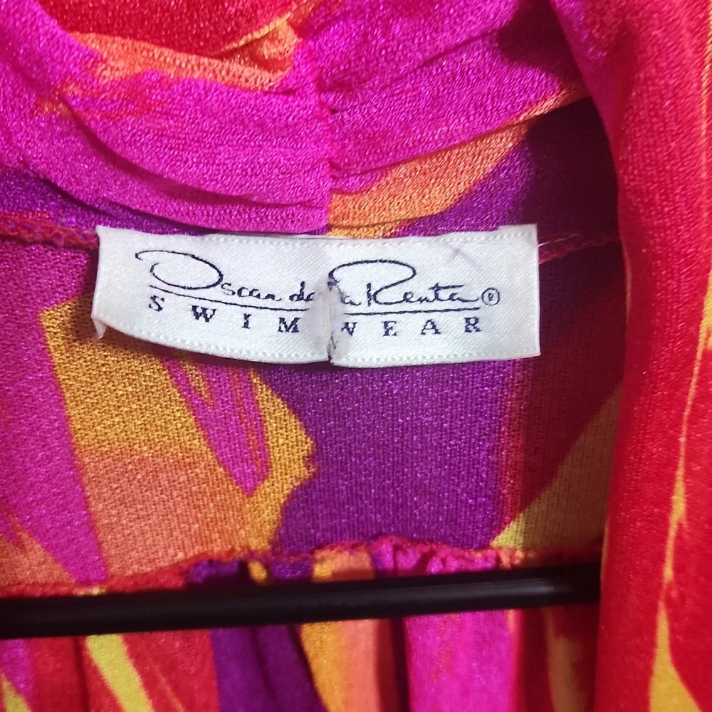 Oscar De La Renta Swimwear Vibrant Multicolor Swim Coverup